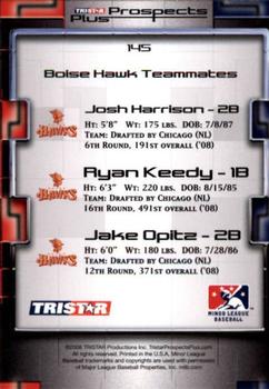 2008 TriStar Prospects Plus #145 Josh Harrison / Jake Opitz / Ryan Keedy Back