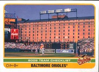2009 O-Pee-Chee #501 Baltimore Orioles Front