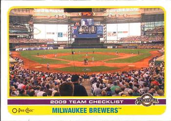 2009 O-Pee-Chee #508 Milwaukee Brewers Front