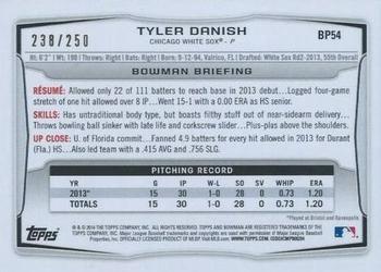 2014 Bowman - Prospects Orange #BP54 Tyler Danish Back