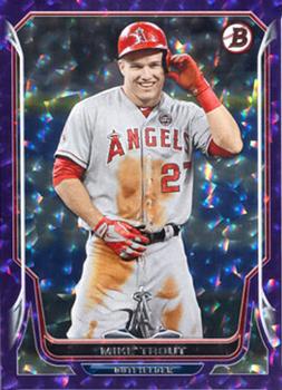 2014 Bowman - Purple Ice #168 Mike Trout Front
