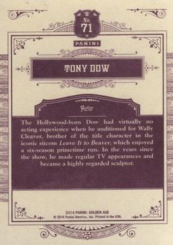 2014 Panini Golden Age #71 Tony Dow Back