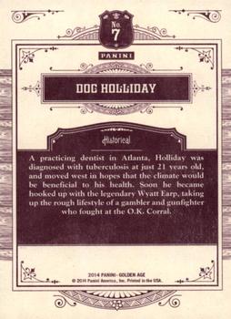 2014 Panini Golden Age #7 Doc Holliday Back