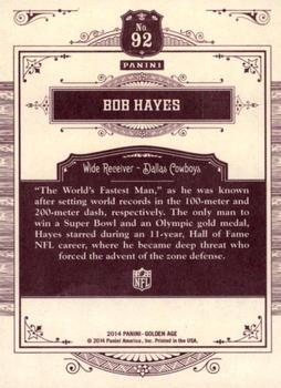 2014 Panini Golden Age #92 Bob Hayes Back