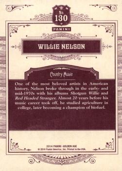 2014 Panini Golden Age #130 Willie Nelson Back