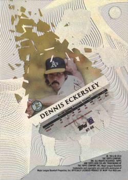 2014 Topps High Tek #HT-DE Dennis Eckersley Back