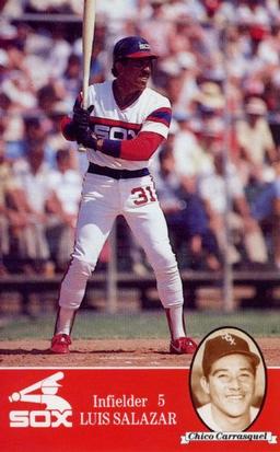 1985 Coke Chicago White Sox #NNO Luis Salazar / Chico Carrasquel Front