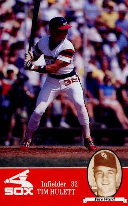 1985 Coke Chicago White Sox #NNO Tim Hulett / Pete Ward Front