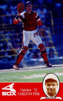 1985 Coke Chicago White Sox #NNO Carlton Fisk / Ray Schalk Front