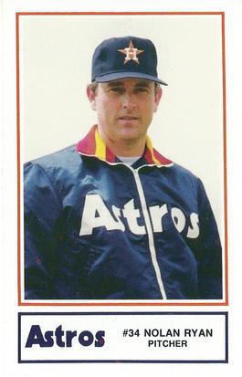 1987 Deer Park Hospital Houston Astros #16 Nolan Ryan Front