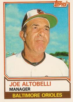 1983 Topps Traded #3T Joe Altobelli Front