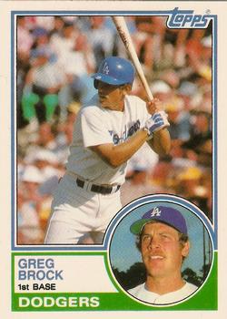 1983 Topps Traded #14T Greg Brock Front