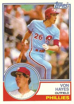 1983 Topps Traded #40T Von Hayes Front