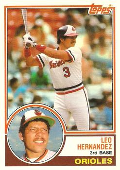 1983 Topps Traded #44T Leo Hernandez Front