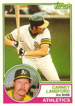 1983 Topps Traded #60T Carney Lansford Front