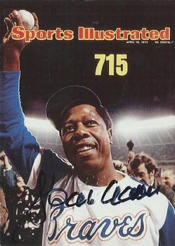 1997 Sports Illustrated - Autographed Mini-Covers #NNO Hank Aaron Front