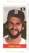 1983 Boston Herald SoxStamps #5 Mark Clear Front