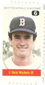 1983 Boston Herald SoxStamps #6 Reid Nichols Front