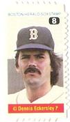 1983 Boston Herald SoxStamps #8 Dennis Eckersley Front
