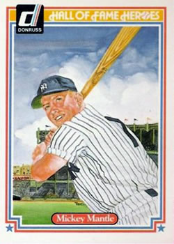 1983 Donruss Hall of Fame Heroes #7 Mickey Mantle Front