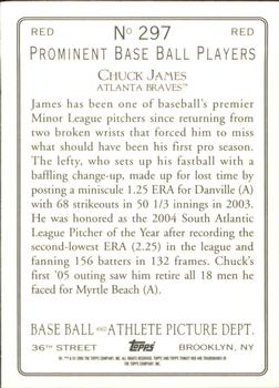 2005 Topps Turkey Red - Red #297 Chuck James Back