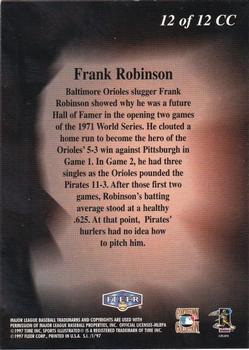 1997 Sports Illustrated - Cooperstown Collection #12 CC Frank Robinson Back