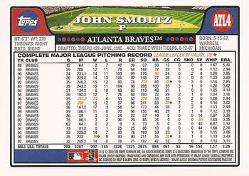 2008 Topps Atlanta Braves #ATL4 John Smoltz Back