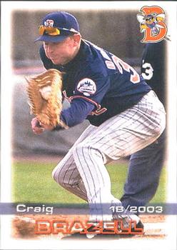 2003 Grandstand Binghamton Mets #7 Craig Brazell Front