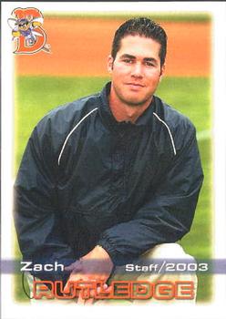 2003 Grandstand Binghamton Mets #23 Zach Rutledge Front