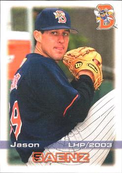 2003 Grandstand Binghamton Mets #24 Jason Saenz Front