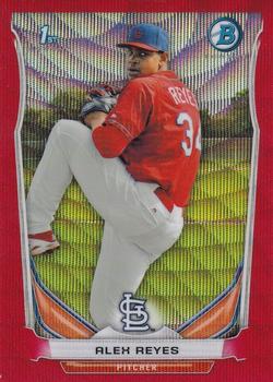 2014 Bowman - Chrome Prospects Red Wave Refractors #BCP47 Alex Reyes Front