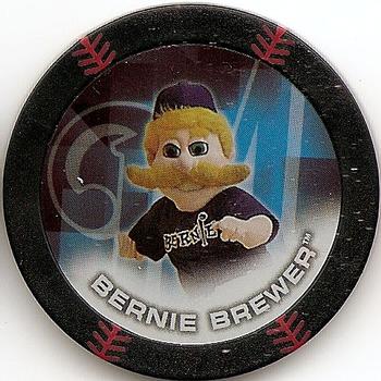 2014 Topps Chipz - Mascots Black #NNO Bernie Brewer Front