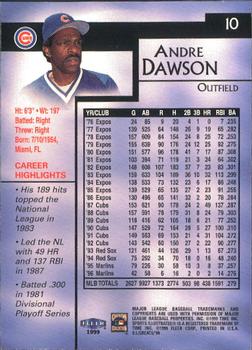 1999 Sports Illustrated Greats of the Game #10 Andre Dawson Back