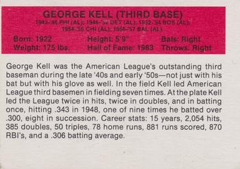 1987 Hygrade All-Time Greats #NNO George Kell Back