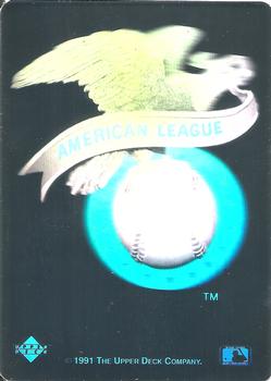 1991 Upper Deck - Team Logo Holograms #NNO American League Front