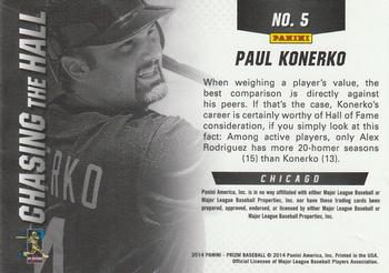 2014 Panini Prizm - Chasing the Hall #5 Paul Konerko Back