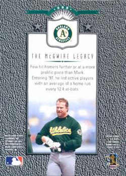 1997 Leaf #355 Mark McGwire Back