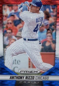 2014 Panini Prizm - Prizms Red White and Blue Pulsar #92 Anthony Rizzo Front