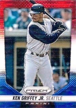 2014 Panini Prizm - Prizms Red White and Blue Pulsar #155 Ken Griffey Jr. Front