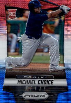 2014 Panini Prizm - Prizms Red White and Blue Pulsar #184 Michael Choice Front