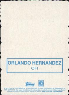 2014 Topps Archives - 1969 Deckle Minis #OH Orlando Hernandez Back