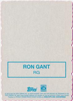 2014 Topps Archives - 1969 Deckle Minis #RG Ron Gant Back