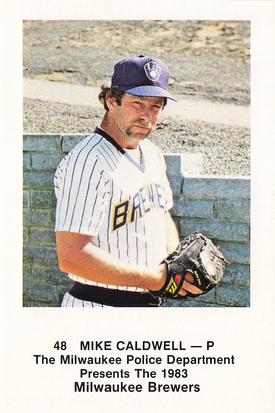 1983 Milwaukee Brewers Police #NNO Mike Caldwell Front