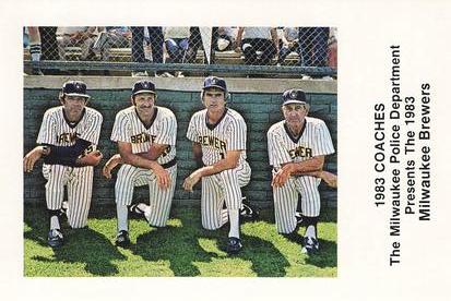1983 Milwaukee Brewers Police #NNO Coaches - Pat Dobson / Ron Hansen / Larry Haney / Dave Garcia Front