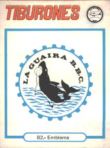 1977-78 Venezuelan Winter League Stickers #82 Tiburones de La Guaira logo Front