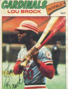 1977-78 Venezuelan Winter League Stickers #147 Lou Brock Front