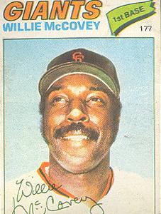 1977-78 Venezuelan Winter League Stickers #177 Willie McCovey Front