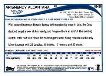 2014 Topps Update #US-186 Arismendy Alcantara Back