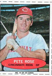 1971 Bazooka Numbered Test #32 Pete Rose Front