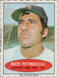 1971 Bazooka Numbered Test #10 Rico Petrocelli Front